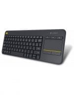 Logitech K400 Plus Wireless Touch TV Keyboard With Easy Media Control and Built-in Touchpad, HTPC Keyboard for PC-connected TV, Windows, Android, ChromeOS, Laptop, Tablet en/ar