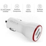 Anker - PowerDrive 2 Alloy Metal Mini Car Charger 24W - White - Image 5