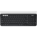 Logitech K780 Multi-Device Wireless Keyboard for Windows, Apple, Android, or Chrome, Wireless 2.4GHz, Bluetooth, Smartphone and Tablet Cradle, Quiet, compatible with PC, Mac, Laptop
