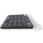 Logitech K780 Multi-Device Wireless Keyboard for Windows, Apple, Android, or Chrome, Wireless 2.4GHz, Bluetooth, Smartphone and Tablet Cradle, Quiet, compatible with PC, Mac, Laptop