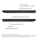 HP 17 Intel Core Ultra 5 ‑ 8GB RAM ‑ 256GB SSD NVMe ‑ Intel Graphics ‑ 17.3″ HD+ ‑ Win 11 Home ‑ Jet Black