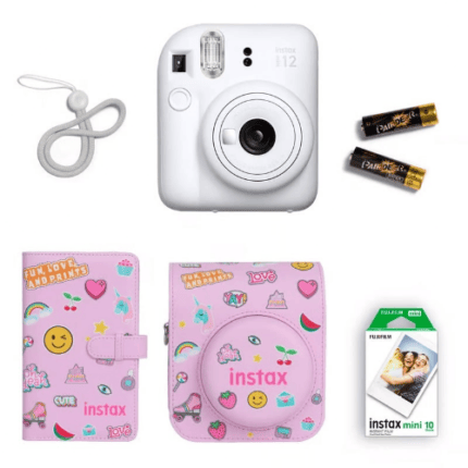 FUJIFILM Instax Camera Mini12 PROMO KIT White
