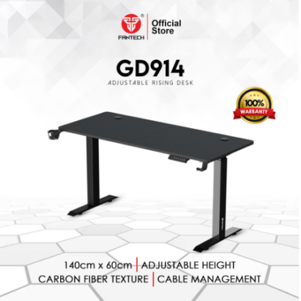 BLACK FANTECH ADJUSTABLE RISING DESK GD914