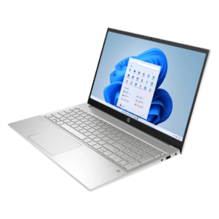 HP Pavilion 15t‑eg300 78G38AV – 15.6″ FHD – Intel Core i7‑1355U – 16 GB DDR4 – 256 GB NVMe SSD – Intel Iris Xe Graphics – Win 11 – Natural Silver – Backlit Keyboard