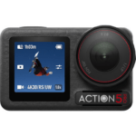 DJI Osmo Action 5 Pro Adventure Combo – 1/1.3″ CMOS – 40 MP – 4K/120fps HDR – RockSteady 3.0/3.0+ – HorizonSteady – 64 GB Internal Storage (47 GB usable) – 20 m Waterproof – Dual OLED Touchscreens – 4 hr Battery – Wi‑Fi 6.0 – USB 3.0