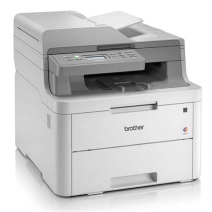 Brother DCP‑L3551CDW – Color LED All‑in‑One Printer – Print, Copy, Scan – 18 ppm – 2400 dpi class – Duplex – USB, Ethernet, Wi‑Fi