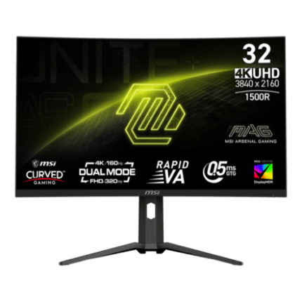 MSI MAG 321CUPDF 31.5-in W-LED 60 Hz screen with Dual Mode FHD