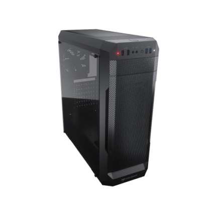 COUGAR MX 331 MESH MID TOWER GAMING CASE two 2.5” SSDs, and two 3.5” HDDs