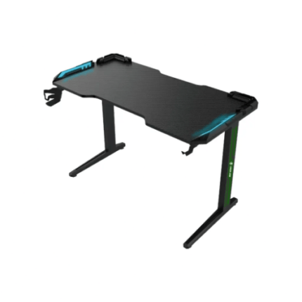 Green Lion RGB Gaming Desk - Black