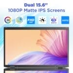 Maxfree Laptop Screen Extender M3 15.6" 1080P FHD Portable Dual Monitor with DP