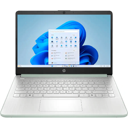 90a8a03b-c474-416d-bb79-579d46bf HP - 14" Laptop - Intel Processor N150 2025 - 4GB Memory - 128GB UFS - Willow Green