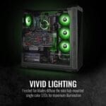 Thermaltake 140mm Pure A14 PWN Case Fan (Single Pack)-Green CL-F110-PL14GR