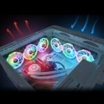 Thermaltake SWAFAN EX 14 RGB PC Cooling Fan 3 Pack 500~2000 RPM Magnetic Connection Reversible Blades Controller Included CL-F144-PL14SW-A 140mm Black