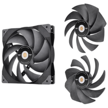 Thermaltake SWAFAN GT14 PC Cooling Fan, 3 Types of Detachable Fan Blades, High Pressure/High Air Flow/ Reversed (Single Fan Pack)