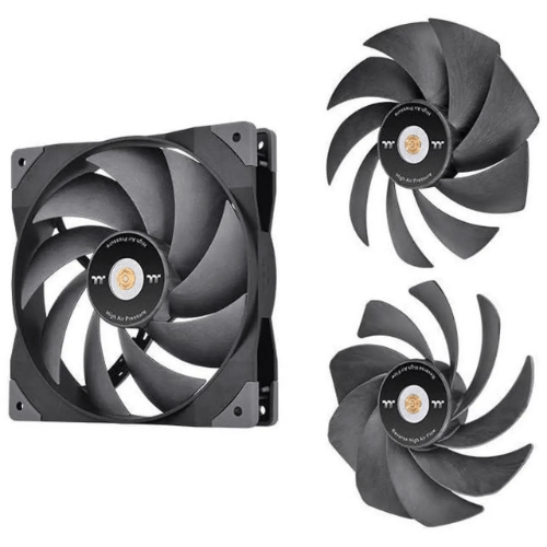 CL-F157-PL14BL Thermaltake SWAFAN GT14 PC Cooling Fan, 3 Types of Detachable Fan Blades, High Pressure/High Air Flow/ Reversed (Single Fan Pack)