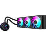 GIGABYTE AORUS WATERFORCE X II 360 Liquid CPU Cooler, 360mm Radiator with 3x 120mm low noise ARGB Fans, compatible with Intel LGA1700 & 1851 and AMD AM5 GP-AORUS WATERFORCE X II 360