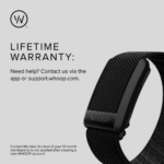WHOOP 4.0 Wearable Health Fitness & Activity Tracker Continuous Monitoring Performance Optimization Heart Rate Tracking Improve Sleep Strain Recovery Wellness