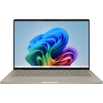ASUS Zenbook A14 Laptop, 14" WUXGA OLED 60Hz Display, Snapdragon X Plus X1P 42 100, 16GB RAM, 512GB SSD, Qualcomm Adreno GPU, English KB, Win11, Zabriskie Beige
