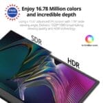 Anyuse 15.6'' Portable Ultra Slim Travel Monitor with Kickstand