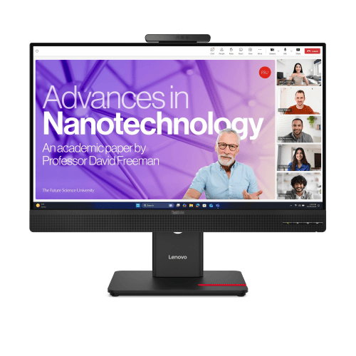 64B6MAT1EU-2 Lenovo ThinkVision T24-4v 23.8-in FHD IPS Monitor Integrated Webcam 64B6MAT1EU
