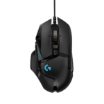 Logitech G502 HERO High Performance Wired Gaming Mouse HERO 25K Sensor 25,600 DPI RGB Adjustable Weights Black