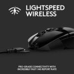 Logitech G903 LIGHTSPEED Wireless Gaming Mouse W/ Hero 25K Sensor PowerPlay Compatible 140+ Hour with Rechargeable Battery and Lightsync RGB Ambidextrous 107G 25,600 DPI Black