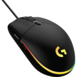 Logitech G102 Light Sync Gaming Wired Mouse with Customizable RGB Lighting 6 Programmable Buttons Gaming Grade Sensor 8 k dpi Tracking16.8mn Color Light Weight (Black)