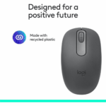 Logitech M196 Lightweight Bluetooth Wireless Optical Mouse Compact 3-Button Ambidextrous Mouse with Smooth Tracking Wireless Graphite