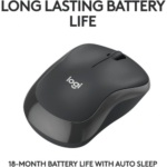 Logitech M241 Silent Bluetooth Mouse Wireless Compact Portable Smooth Tracking 18-Month Battery
