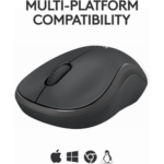 Logitech M241 Silent Bluetooth Mouse Wireless Compact Portable Smooth Tracking 18-Month Battery