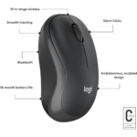 Logitech M241 Silent Bluetooth Mouse Wireless Compact Portable Smooth Tracking 18-Month Battery