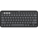 Logitech Pebble Keys 2 K380s Multi-Device Bluetooth Wireless Keyboard with Customizable Shortcuts Slim and Portable Tonal Graphite