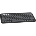 Logitech Pebble Keys 2 K380s Multi-Device Bluetooth Wireless Keyboard with Customizable Shortcuts Slim and Portable Tonal Graphite